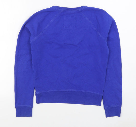 Hollister Womens Blue  Cotton Pullover Sweatshirt Size XS  Pullover