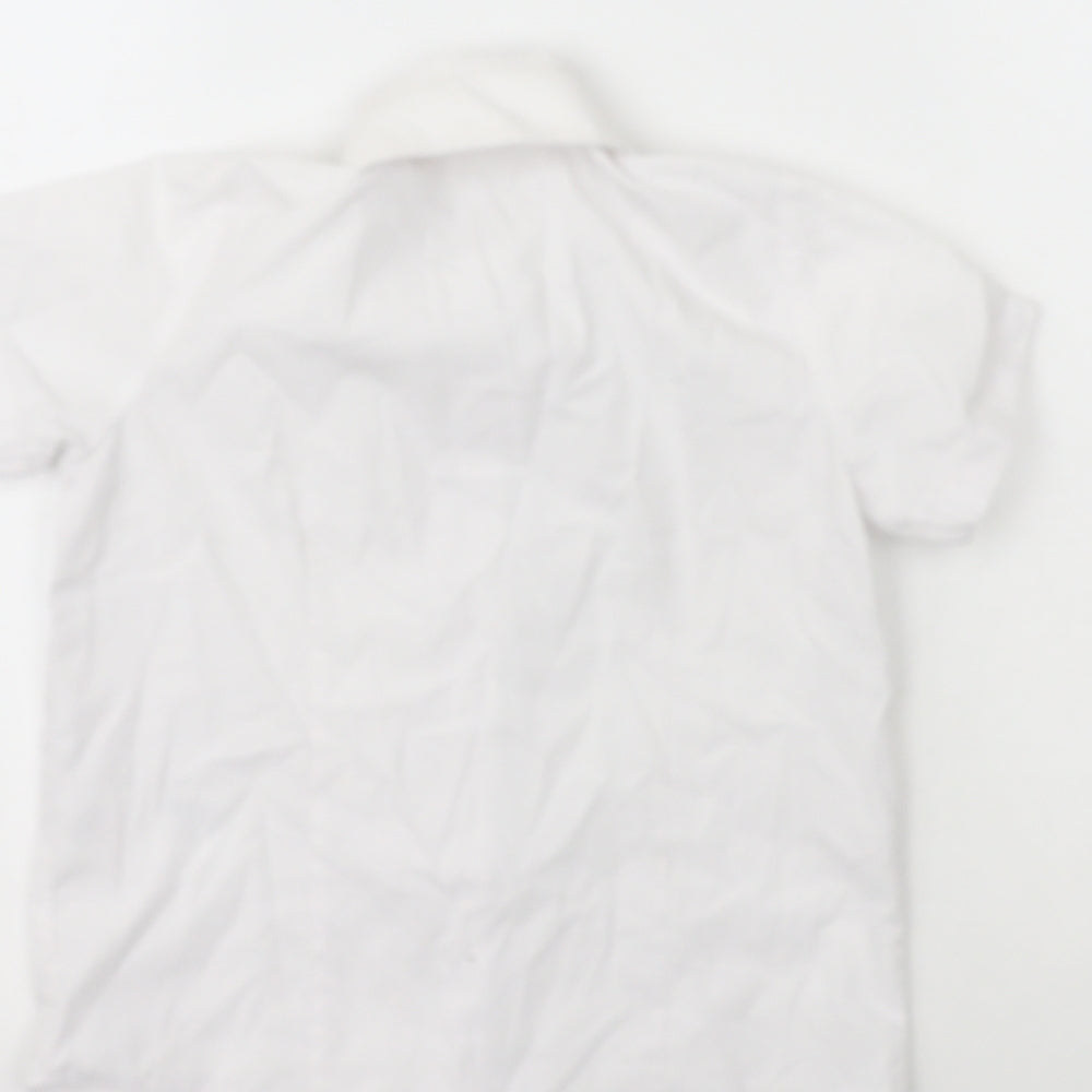 George Girls White  Polyester Basic Button-Up Size 4-5 Years Collared