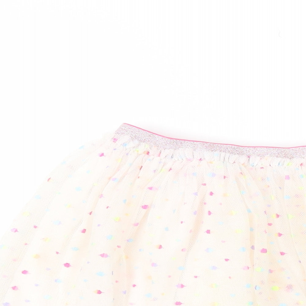 Dunnes Girls Multicoloured Flecked Polyester Flare Skirt Size 2-3 Years  Regular