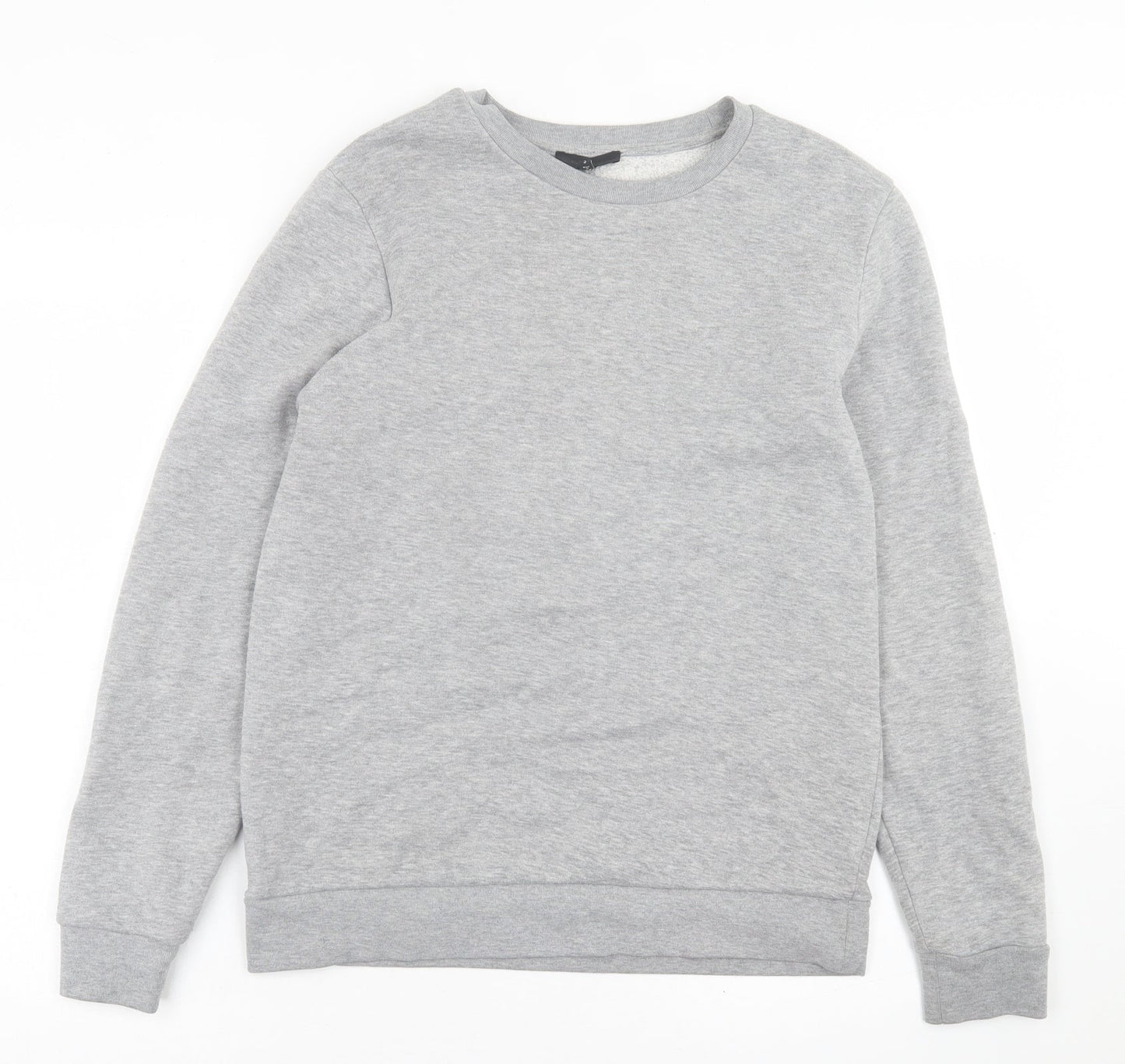 River Island Mens Grey  Cotton Pullover Sweatshirt Size S