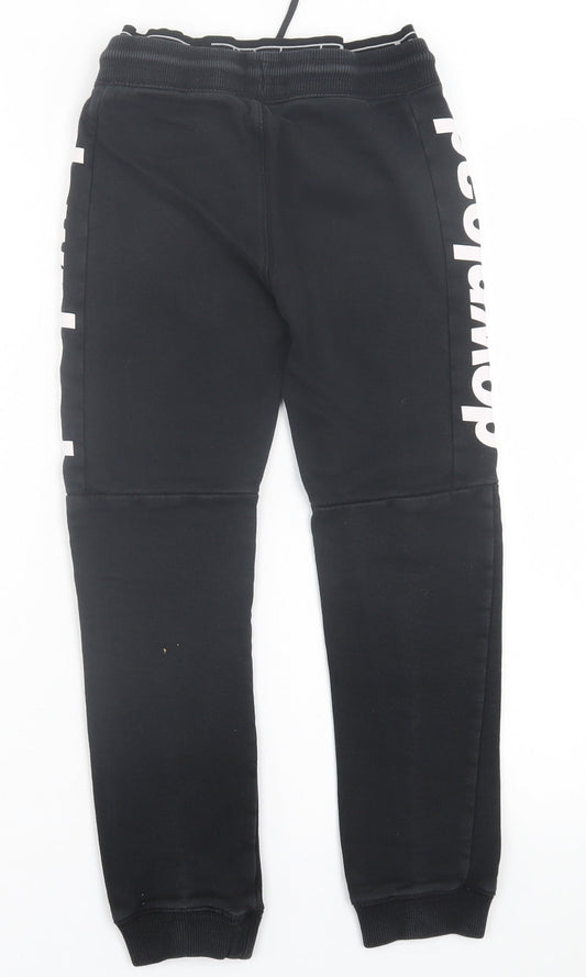 athletic dept Boys Black  Cotton Jogger Trousers Size 9 Months  Regular Tie