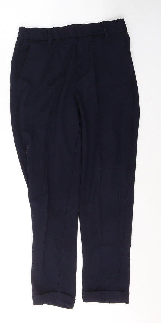 Savida Womens Blue  Polyester Trousers  Size 10 L25 in Regular