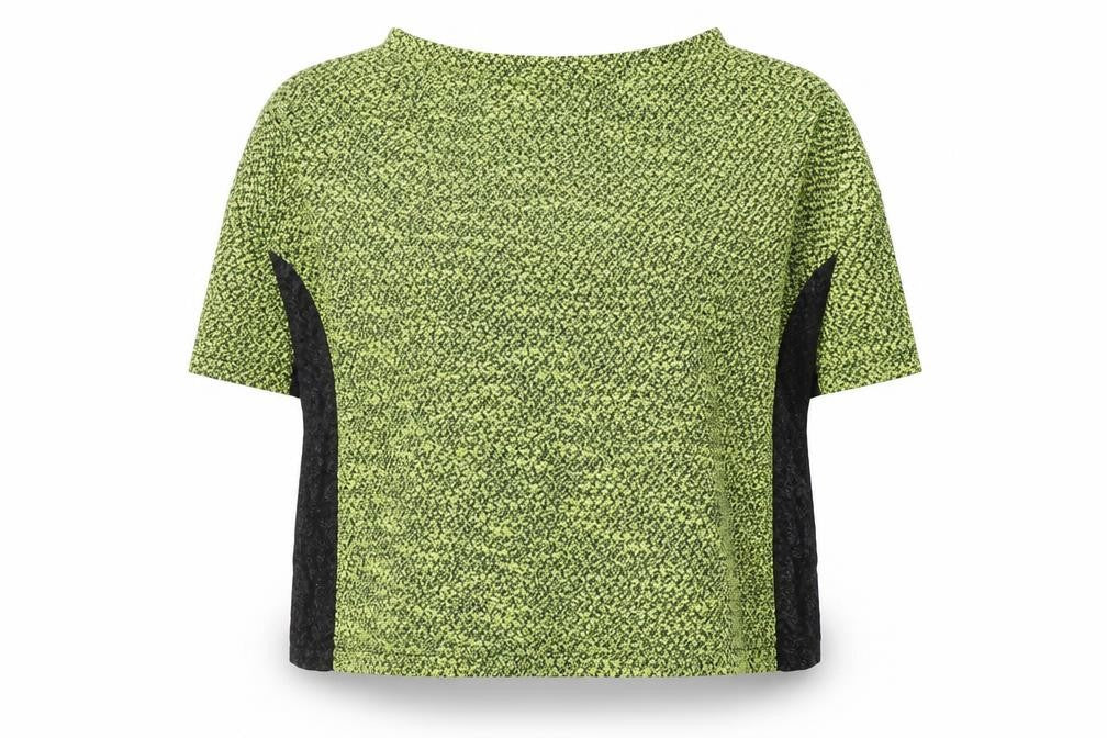 River Island Womens Green  Viscose Jersey T-Shirt Size 10 Round Neck