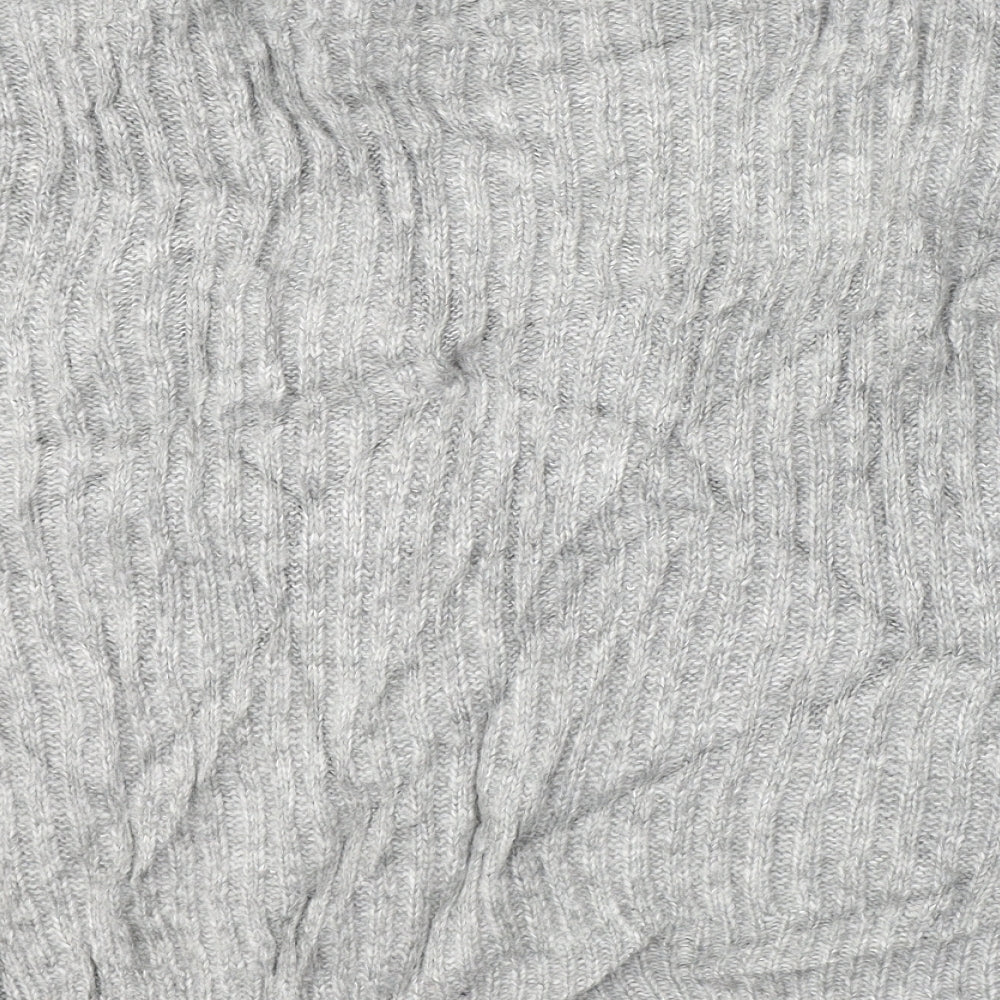 Marks and Spencer Womens Grey V-Neck  Acrylic Cardigan Jumper Size XL