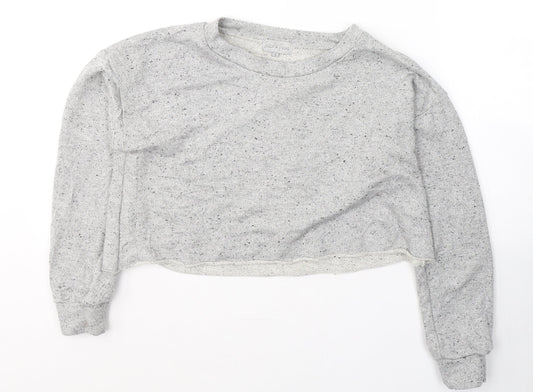 Stitch & Pieces Womens Grey  Polyacrylate Fibre Pullover Sweatshirt Size S  Pullover