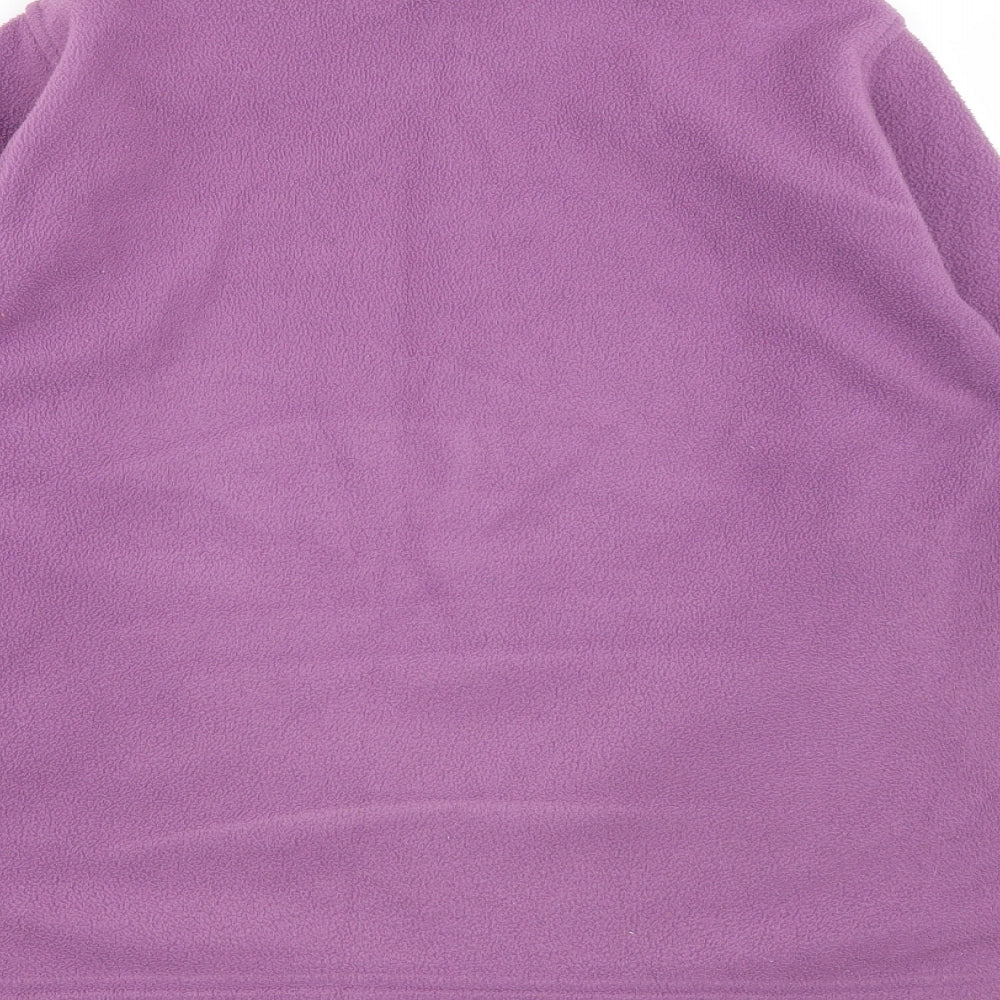 EWM Womens Purple  Polyester Full Zip Sweatshirt Size M  Zip - Size 14-16