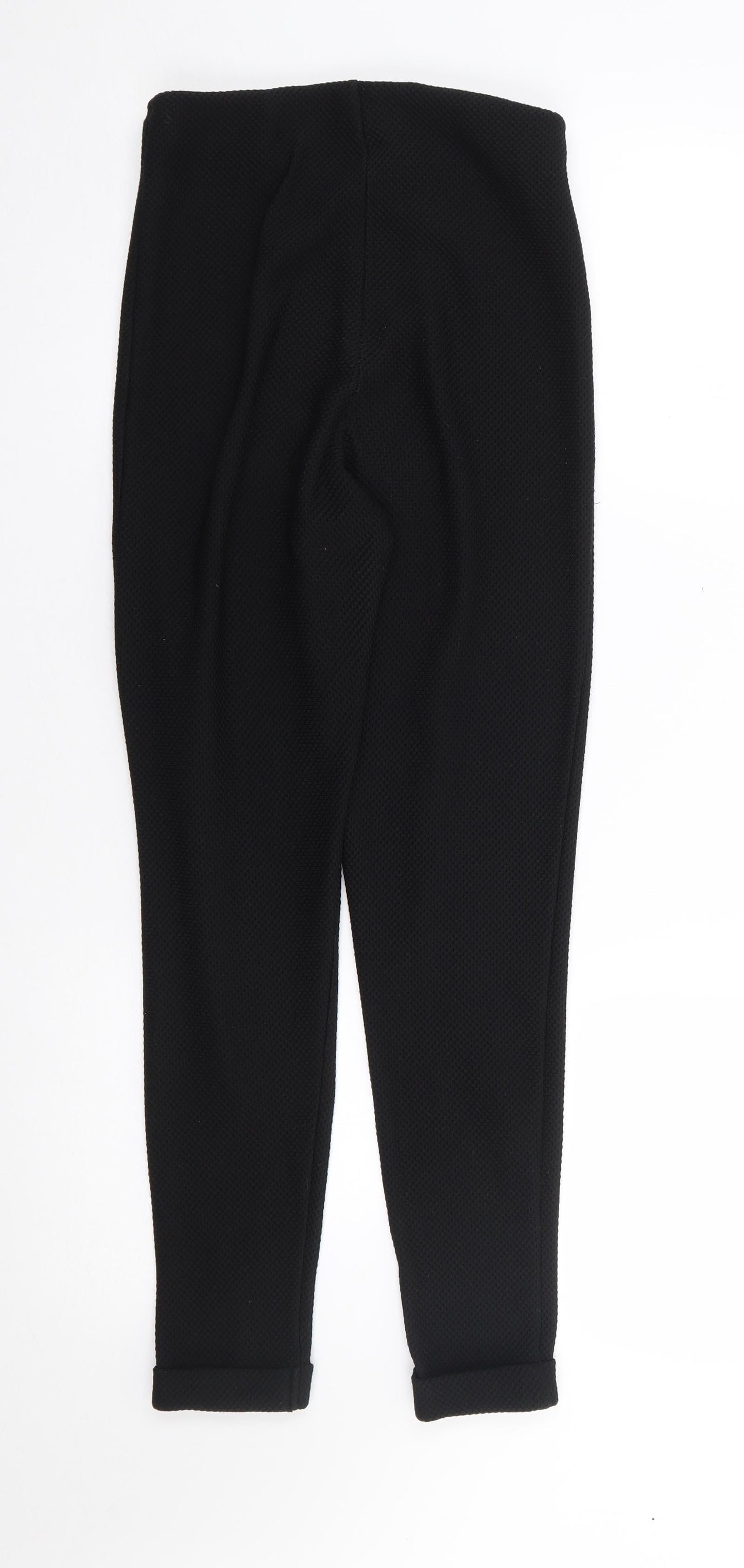 Missguided Womens Black  Polyester Trousers  Size 8 L25 in Regular