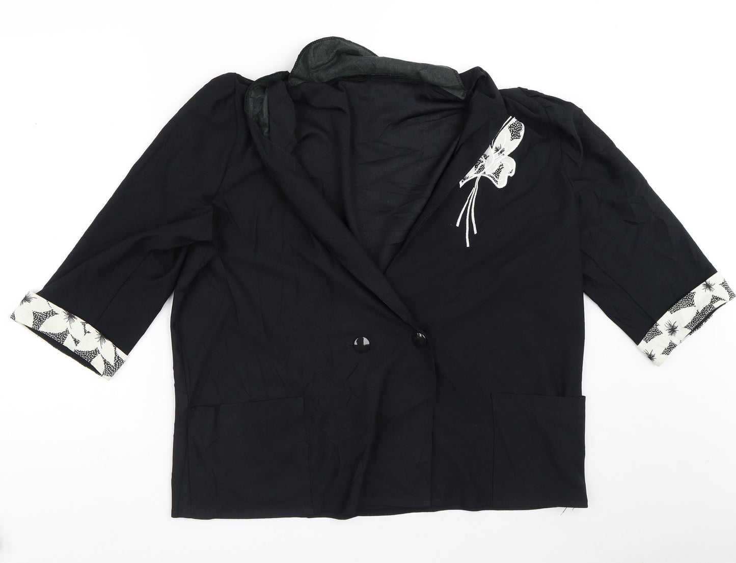 Preworn Womens Black   Jacket Blazer Size M