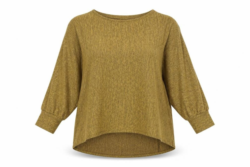 Preworn Womens Yellow  Polyester Tunic T-Shirt Size M Round Neck - Long back