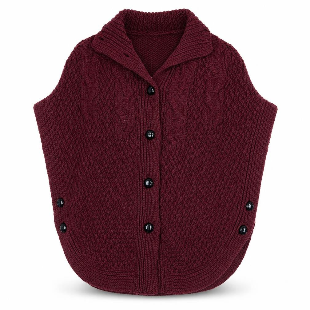 Soaked in Luxury Womens Purple Collared  Acrylic Cardigan Jumper Size S