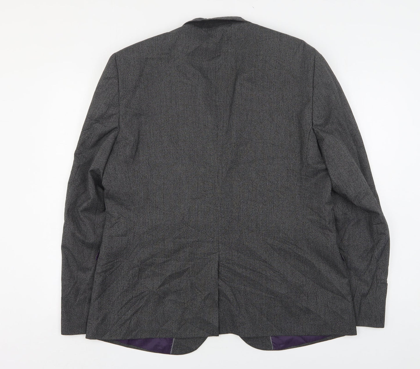 George Mens Grey  Polyester Jacket Suit Jacket Size 44