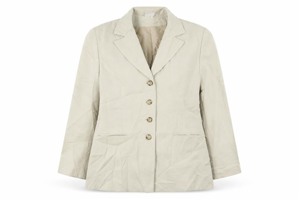 Mackays Womens Beige  Polyester Jacket Suit Jacket Size 16