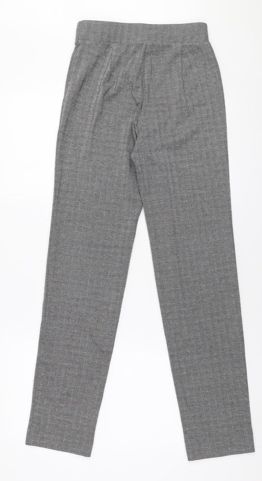 Marks and Spencer Womens Grey  Polyester Trousers  Size 6 L31 in Slim