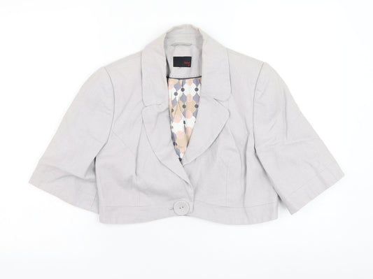 NEXT Womens Purple   Jacket Blazer Size S  Button