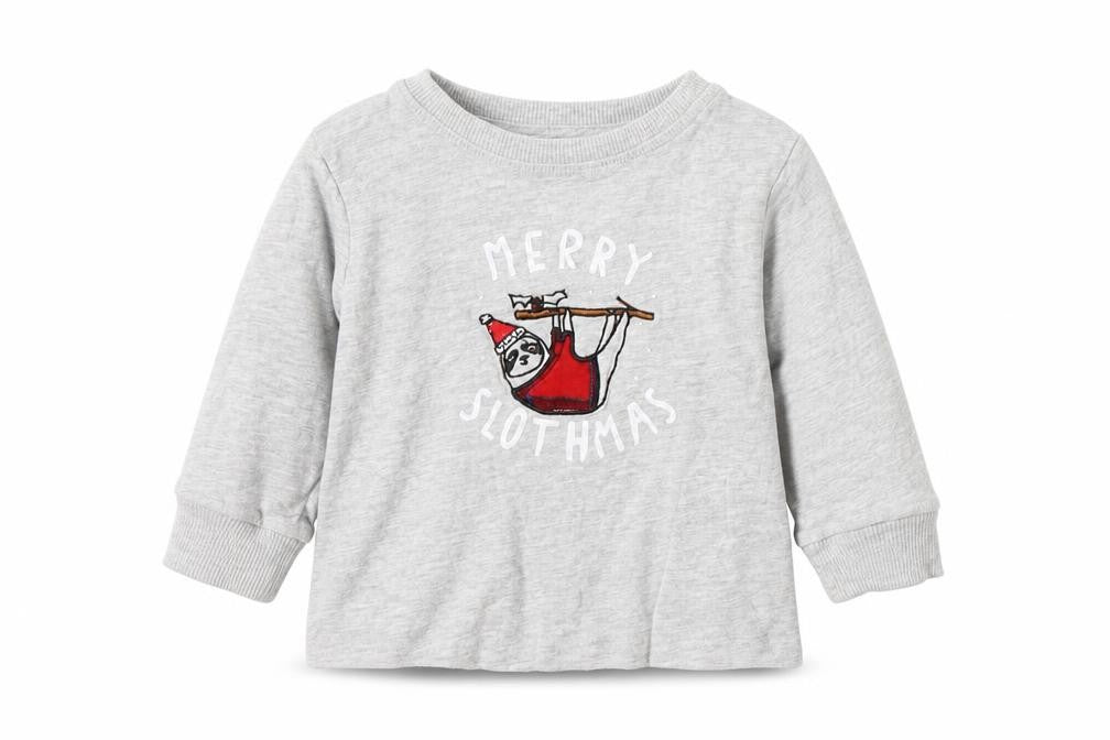 NEXT Boys Grey  Cotton Basic T-Shirt Size 9-12 Months Round Neck