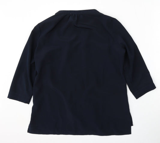 Preworn Womens Blue  Polyester Pullover Sweatshirt Size S