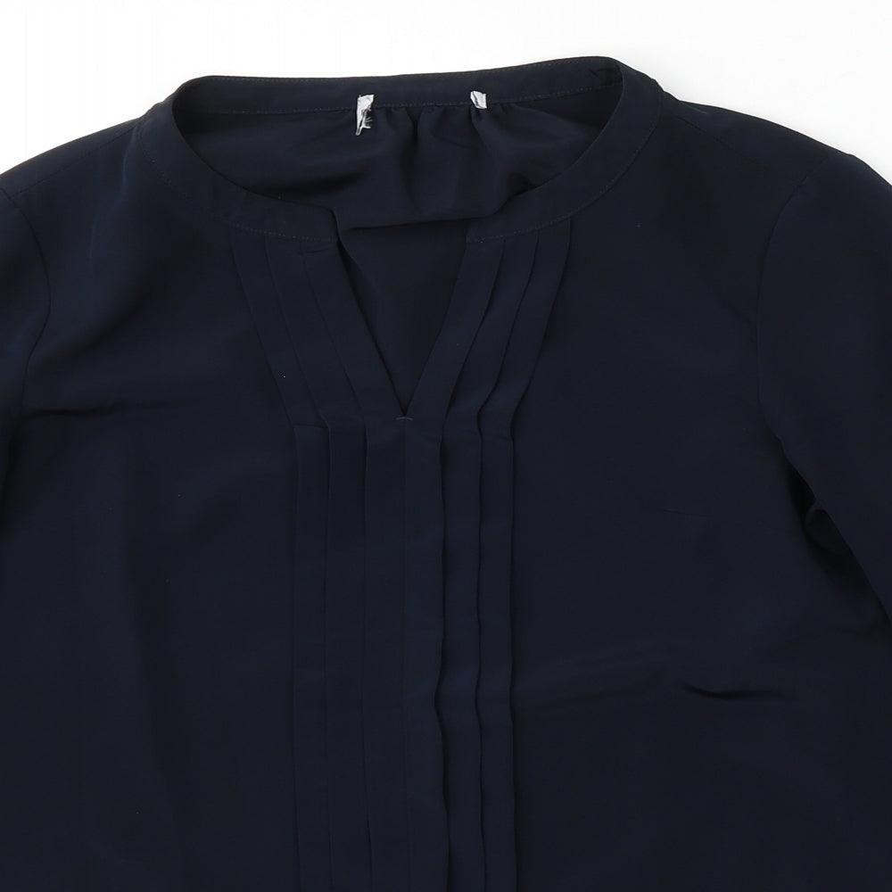Preworn Womens Blue  Polyester Pullover Sweatshirt Size S