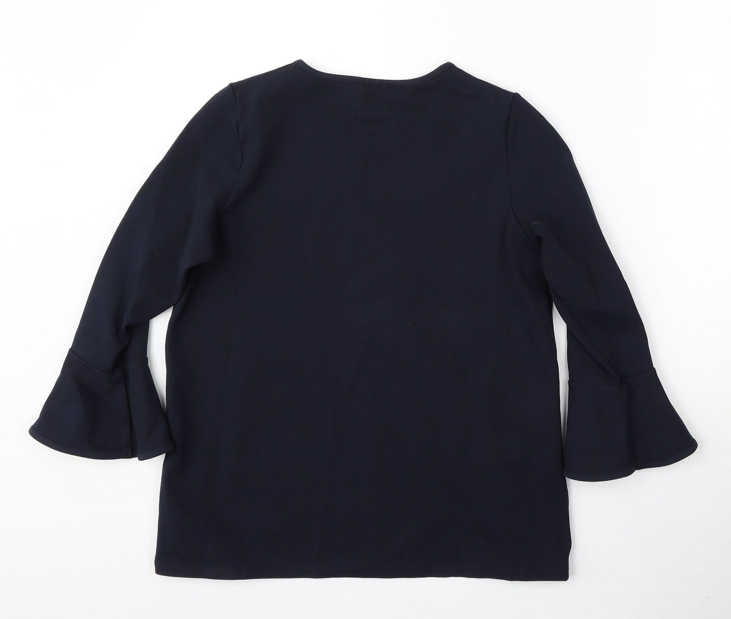Preworn Womens Blue  Rayon Pullover Sweatshirt Size M