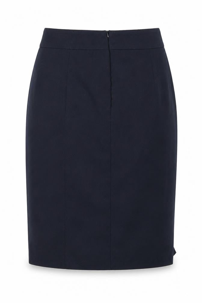 Preworn Womens Blue  Polyester Straight & Pencil Skirt Size 8