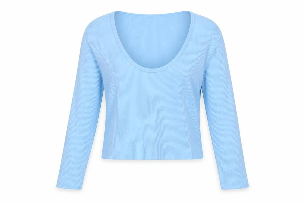 Dunnes Womens Blue V-Neck  Polyimide Pullover Jumper Size M