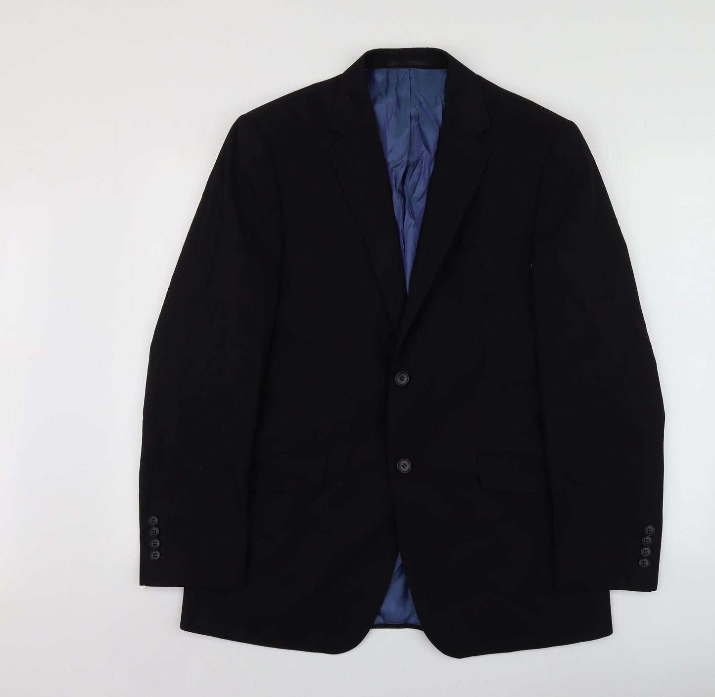 Charlton Gray Mens Black  Polyester Jacket Suit Jacket Size 40