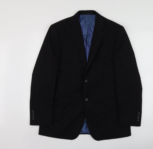 Charlton Gray Mens Black  Polyester Jacket Suit Jacket Size 40