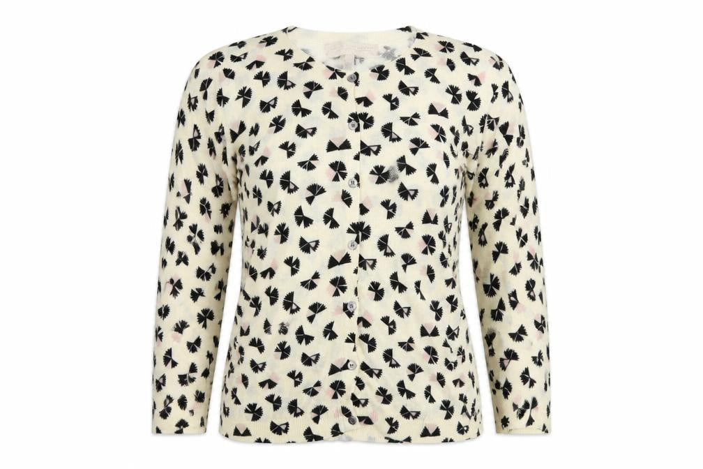 Womens UK L Regular Fenn Wright Manson Ivory Cardigan Tight-Knit