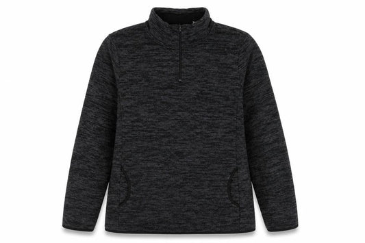 Preworn Womens Grey  Polyester Pullover Sweatshirt Size L  Zip