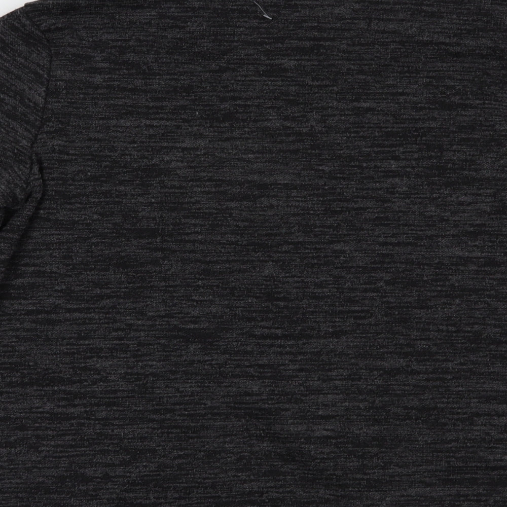 Preworn Womens Grey  Polyester Pullover Sweatshirt Size L  Zip