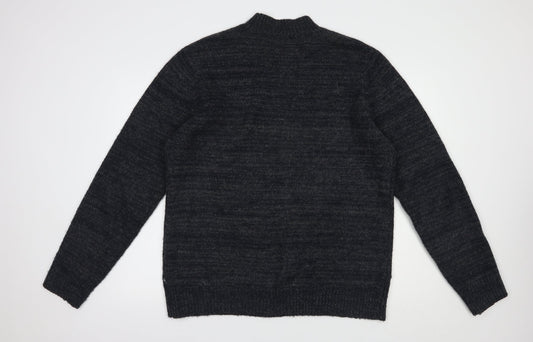 George Mens Blue Crew Neck  Acrylic Pullover Jumper Size XL