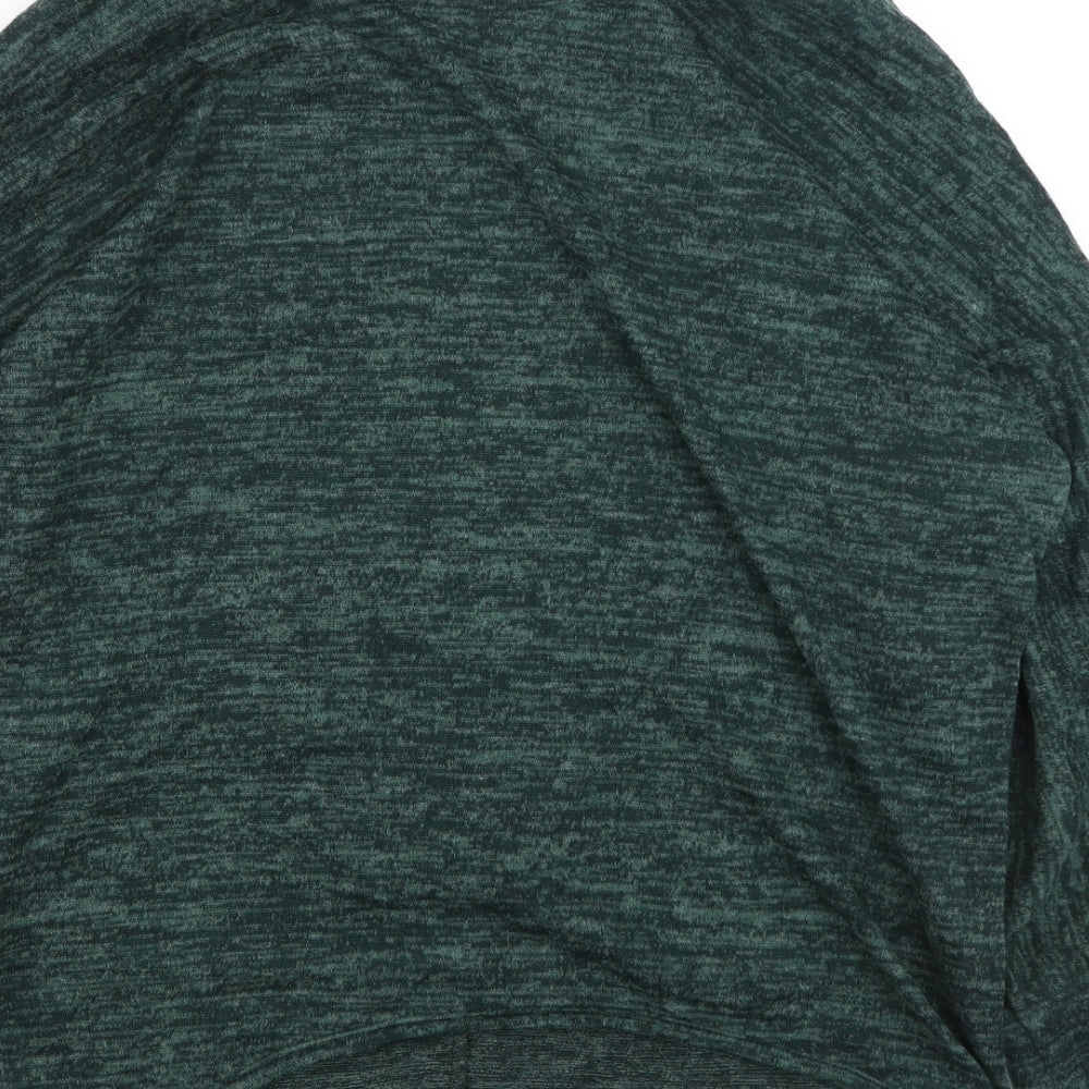 Preworn Womens Green Round Neck  Viscose Pullover Jumper Size S