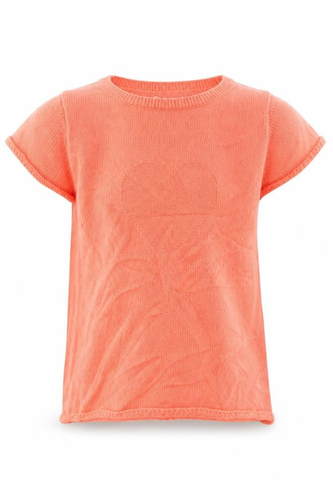 Vertbaudet Girls Pink  Cotton Basic Casual Size 4 Years Round Neck