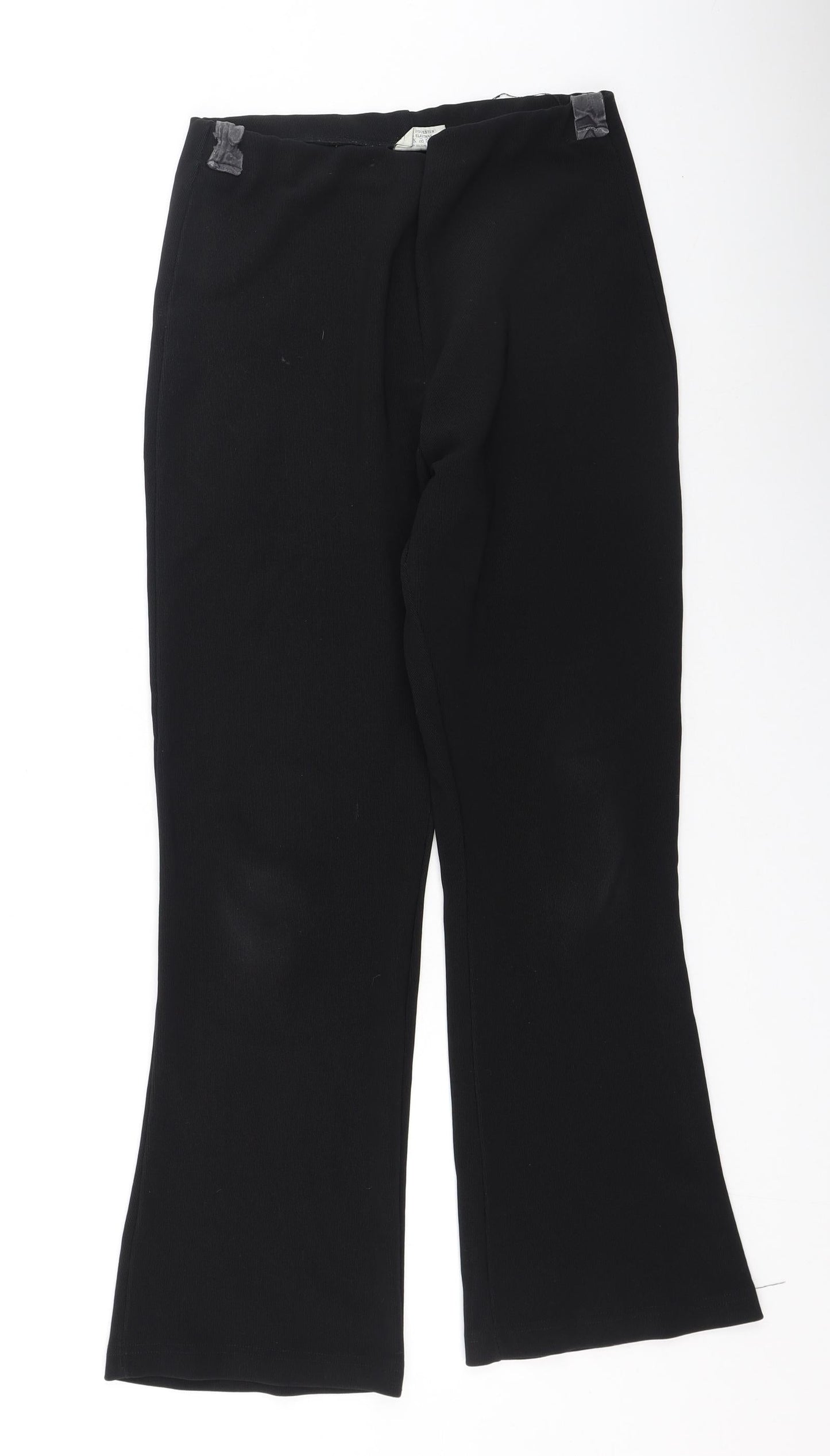 Ladies Womens Black  Polyester Jegging Trousers Size 14 L28 in Regular
