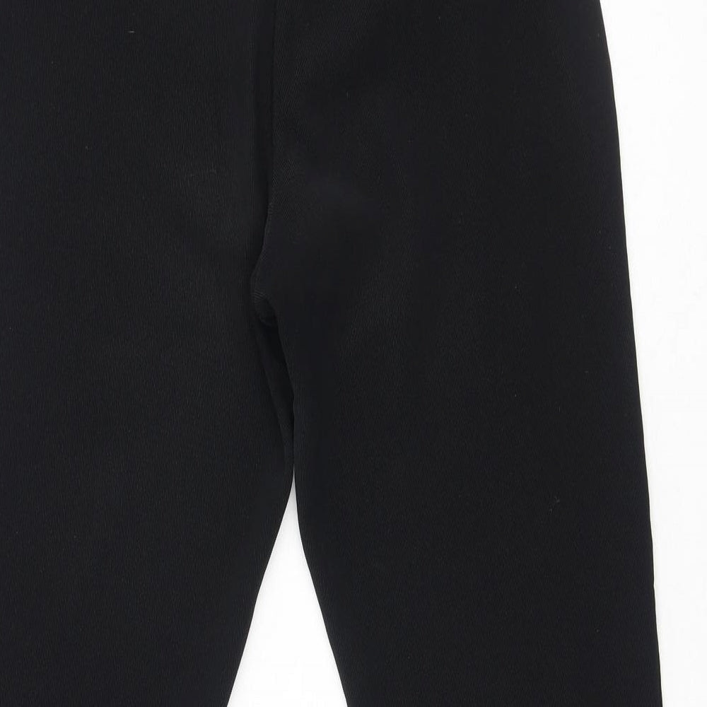 Ladies Womens Black  Polyester Jegging Trousers Size 14 L28 in Regular
