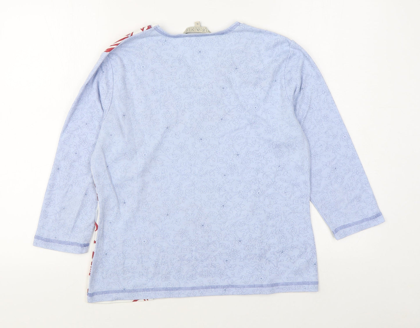 Viz a Viz Womens Blue  Polyester Pullover Sweatshirt Size 14  Pullover