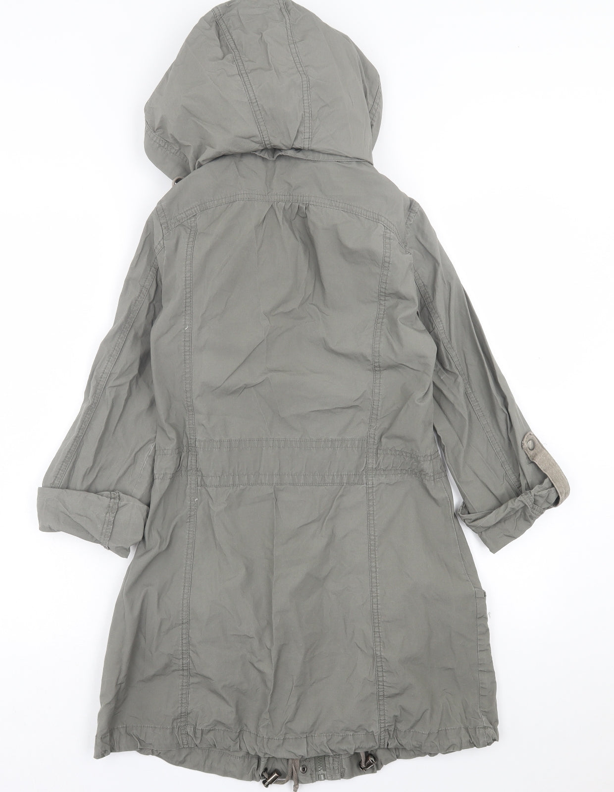 Denim & Co. Womens Green   Jacket  Size 8  Zip