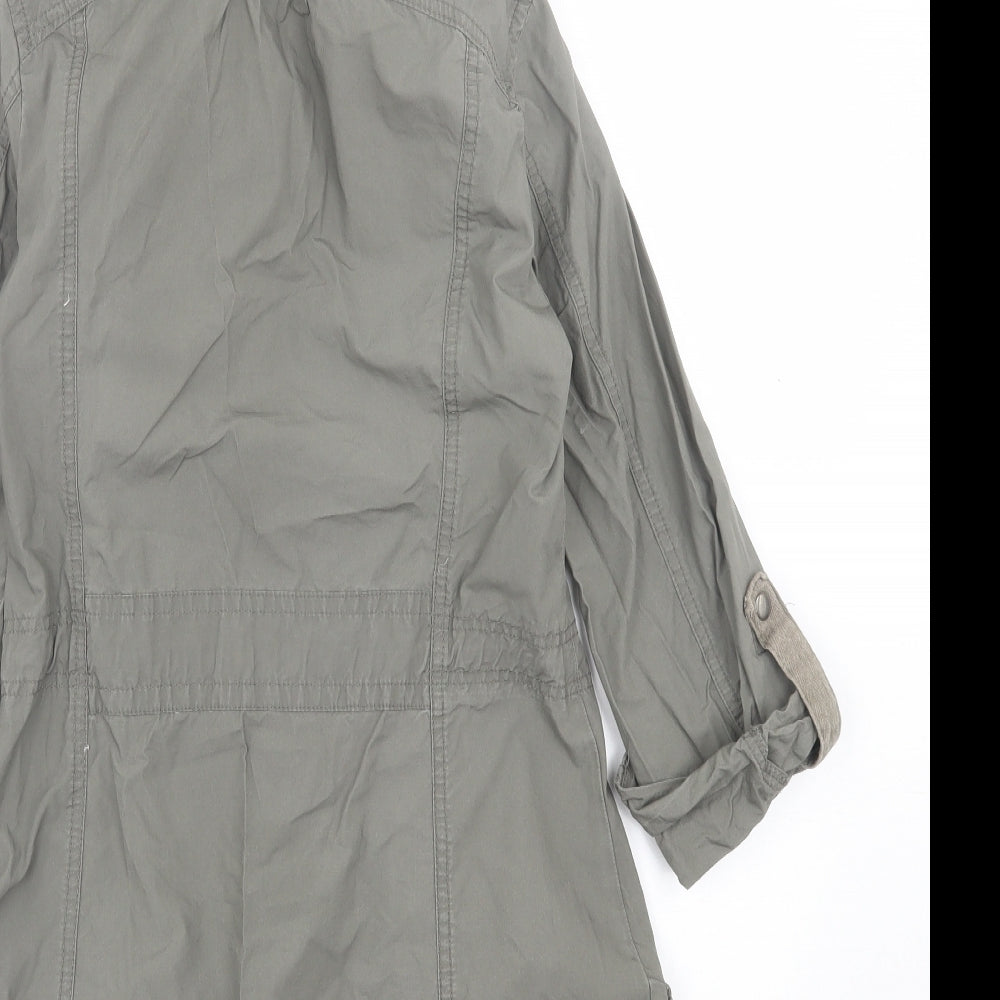 Denim & Co. Womens Green   Jacket  Size 8  Zip