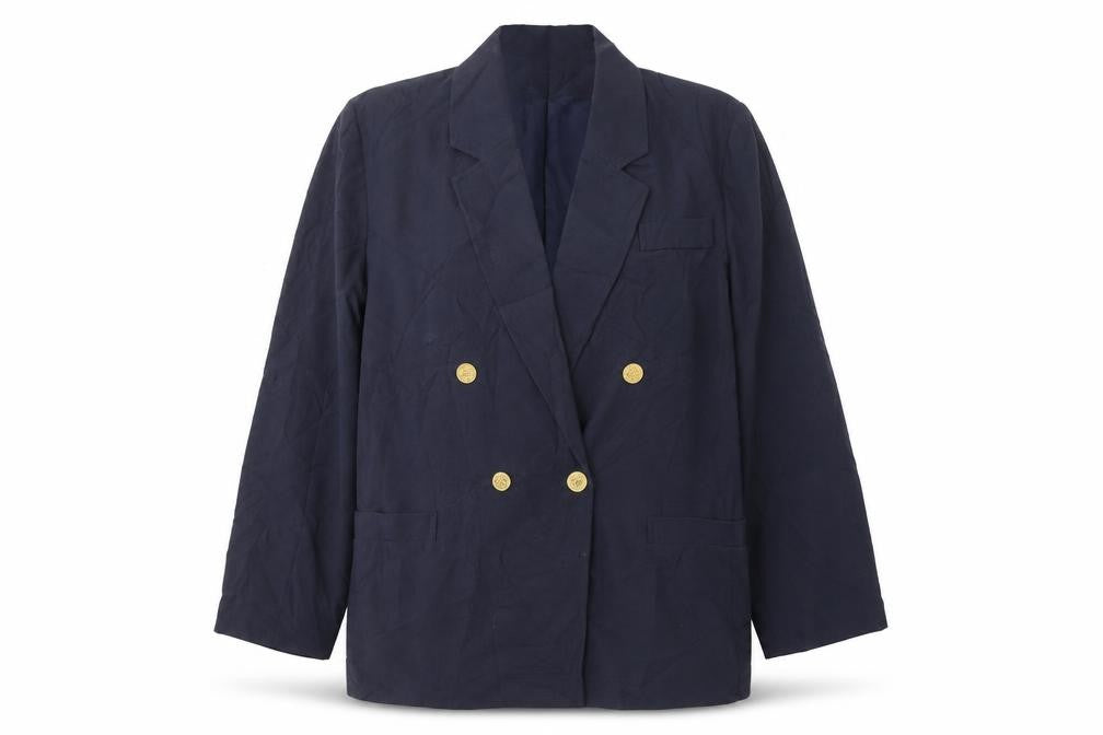 Citilities Womens Blue  Polyester Jacket Suit Jacket Size 14