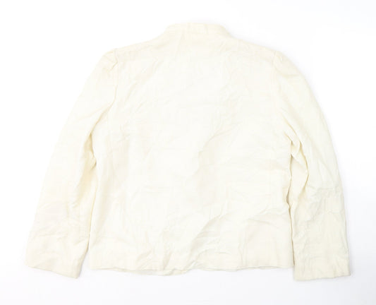 Littlewoods Womens Ivory  Polyester Jacket Suit Jacket Size 16