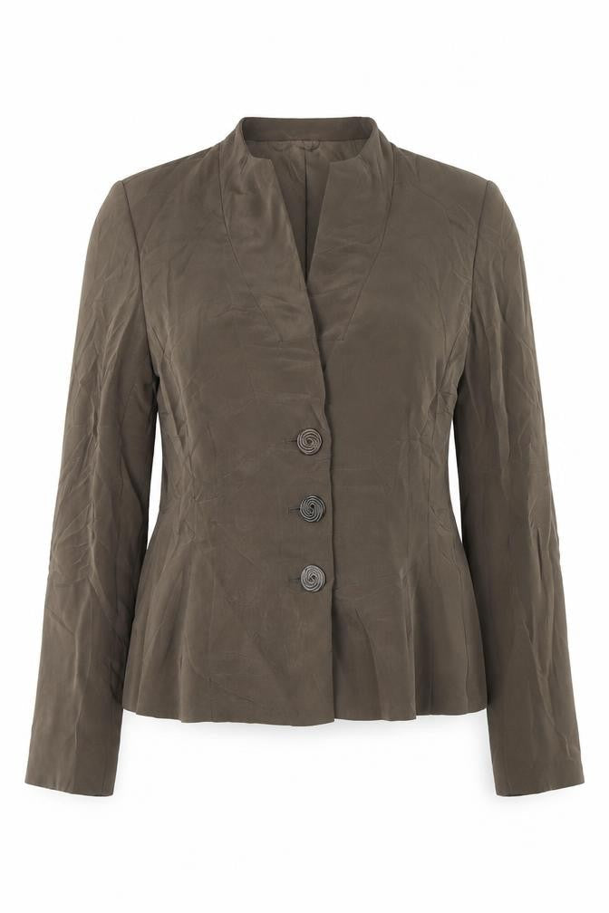 alex &CO Womens Brown   Jacket Blazer Size 8  Button