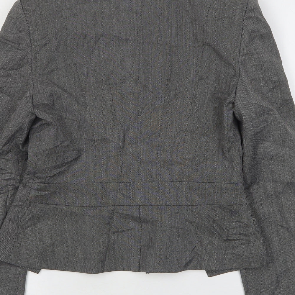 Marks and Spencer Womens Grey  Polyester Jacket Blazer Size 8