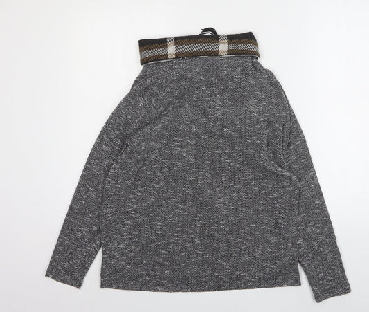 Klass Womens Grey  Polyester Pullover Sweatshirt Size L