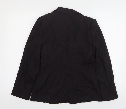 Bay Womens Brown  Polyester Jacket Suit Jacket Size 12