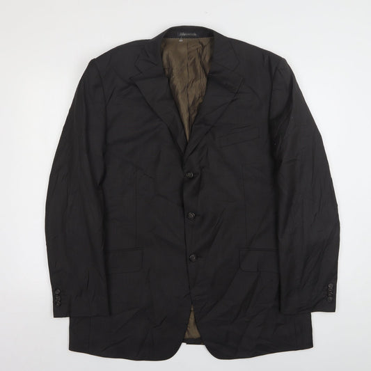 Greenwoods Mens Grey  Wool Jacket Suit Jacket Size 44