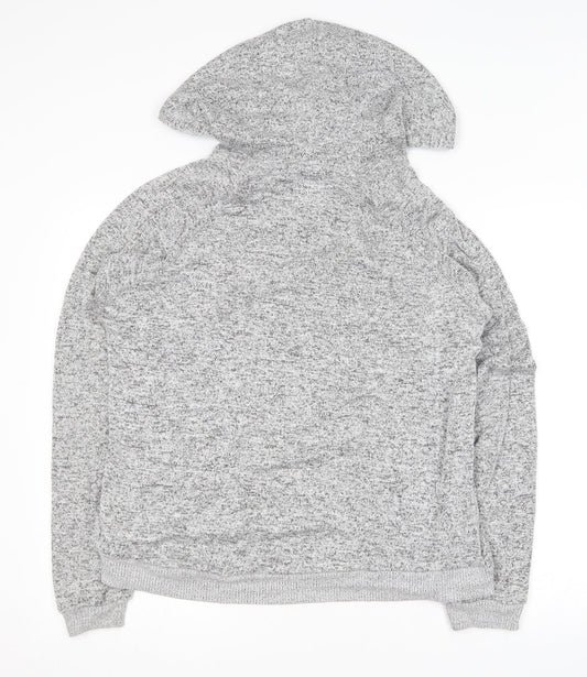 NEXT Womens Grey  Viscose Pullover Hoodie Size M