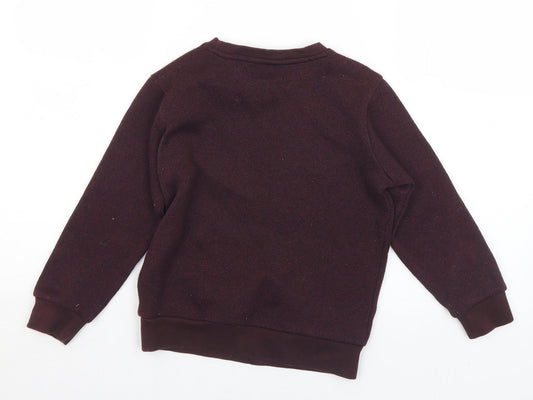 George Boys Purple  Polyester Pullover Sweatshirt Size 7-8 Years