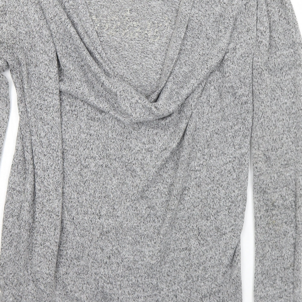 River Island Womens Grey Round Neck  Polyester Pullover Jumper Size 8   - J'adore