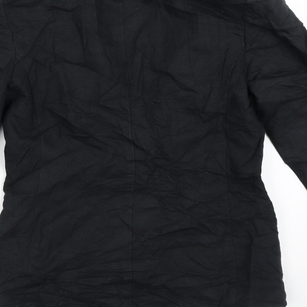St Michael Womens Black   Jacket Blazer Size 10