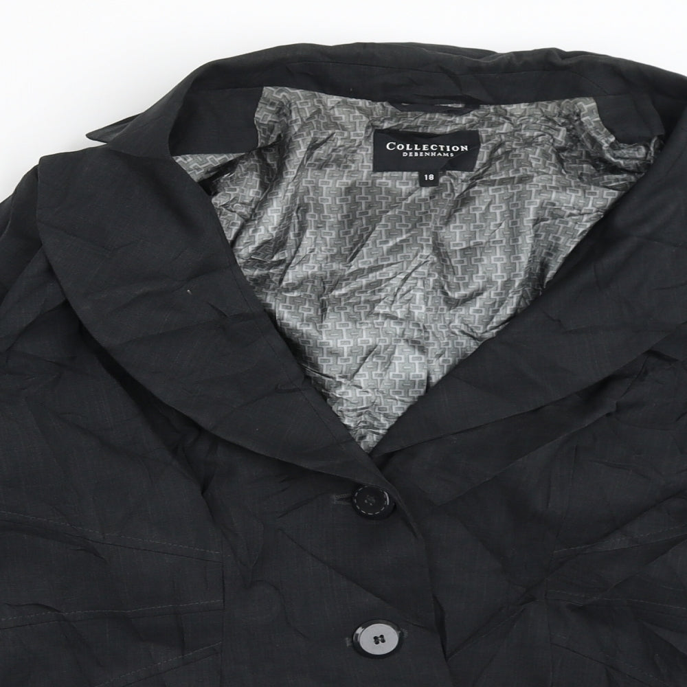 Debenhams Womens Black   Jacket Blazer Size 18