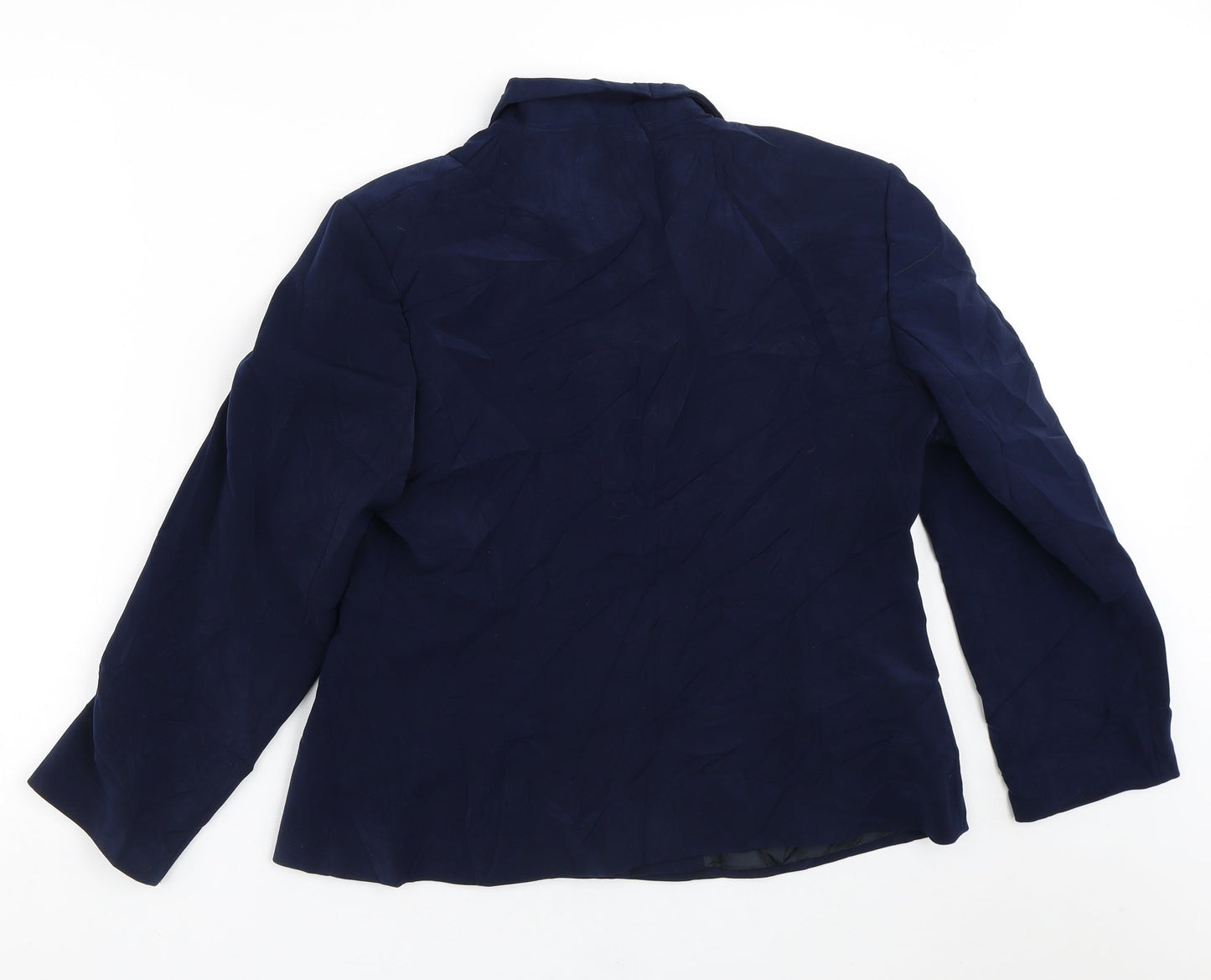 Warp & Weft Womens Blue   Jacket Blazer Size 16